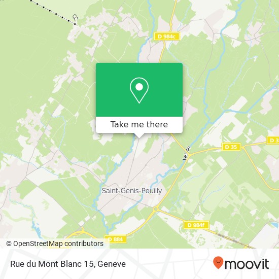 Rue du Mont Blanc 15 Karte