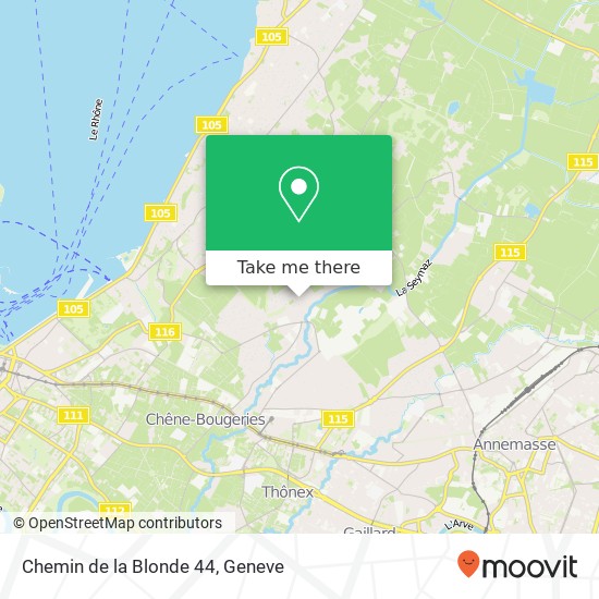 Chemin de la Blonde 44 map