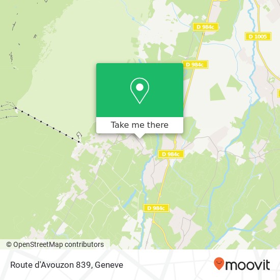 Route d'Avouzon 839 map