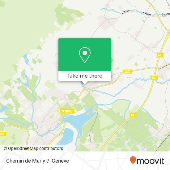 Chemin de Marly 7 map