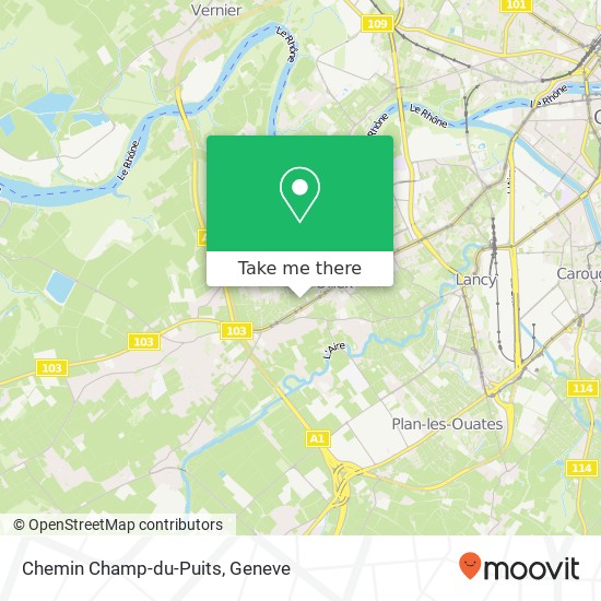Chemin Champ-du-Puits Karte