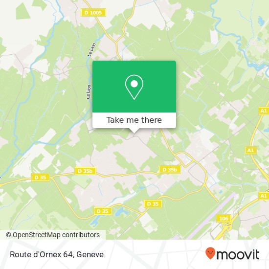 Route d'Ornex 64 map