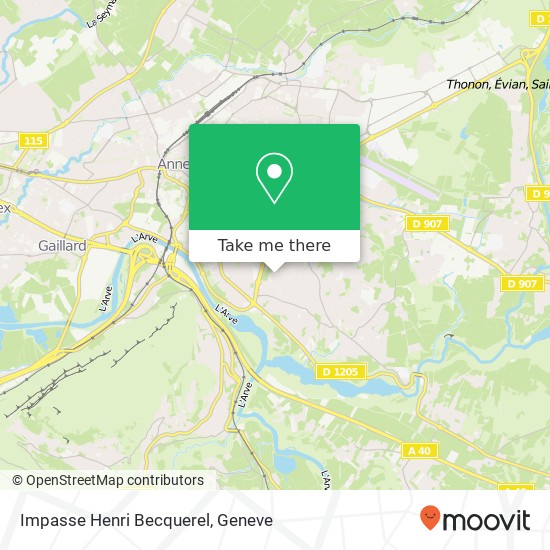 Impasse Henri Becquerel map