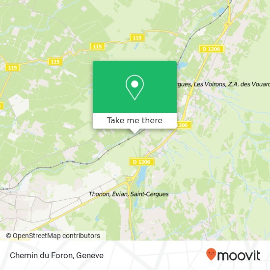 Chemin du Foron map