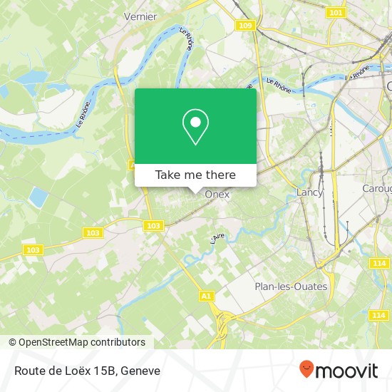 Route de Loëx 15B map