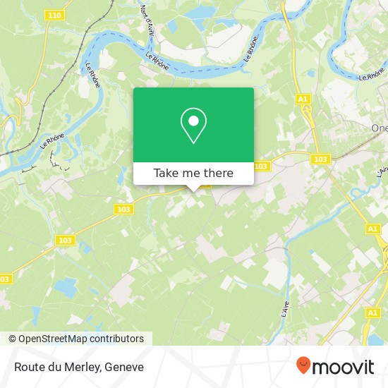 Route du Merley map