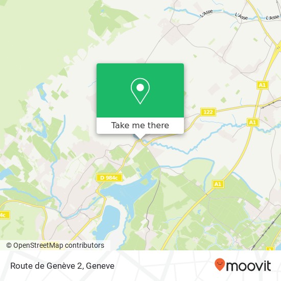 Route de Genève 2 Karte