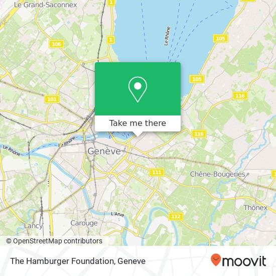 The Hamburger Foundation map