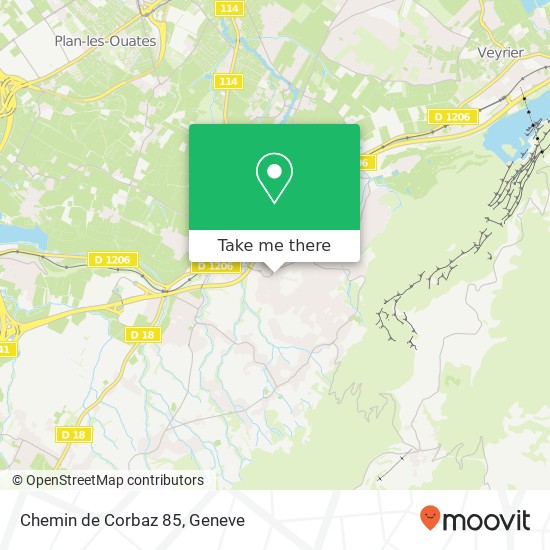 Chemin de Corbaz 85 map