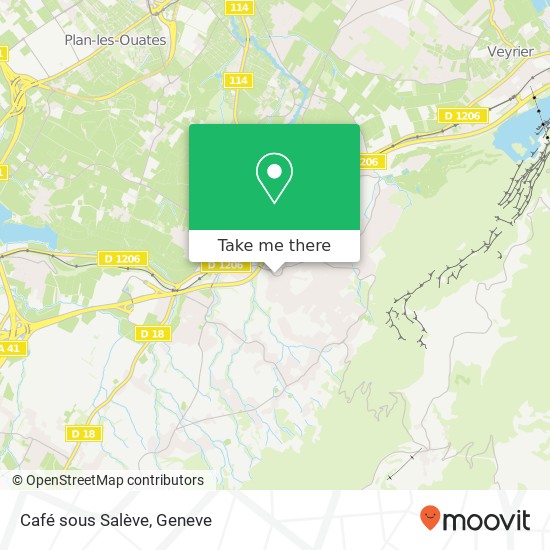 Café sous Salève map