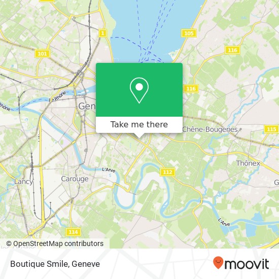 Boutique Smile, Route de Florissant 55bis 1206 Genève map