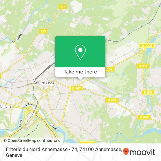 Friterie du Nord Annemasse - 74, 74100 Annemasse Karte