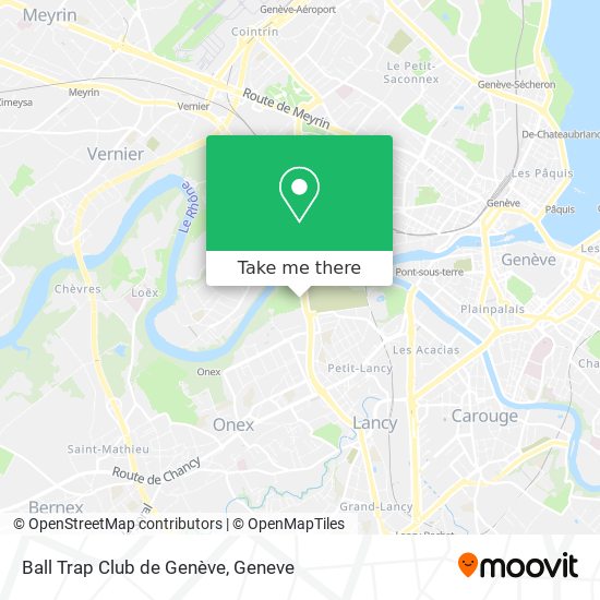 Ball Trap Club de Genève map
