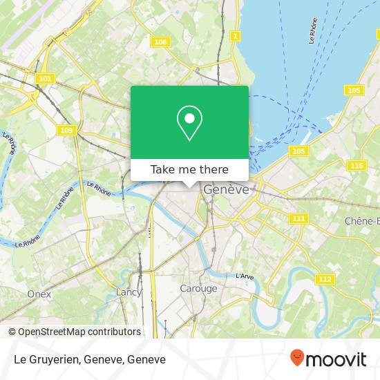 Le Gruyerien, Geneve, Boulevard de Saint-Georges 65 1205 Genève map