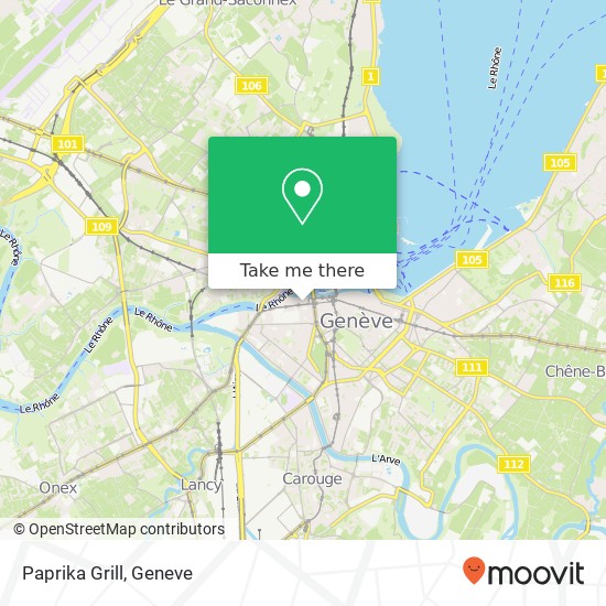 Paprika Grill, Rue du Stand 35 1204 Genève map