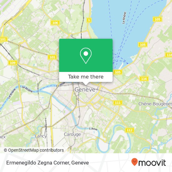 Ermenegildo Zegna Corner, Rue du Marché 34 1204 Genève Karte