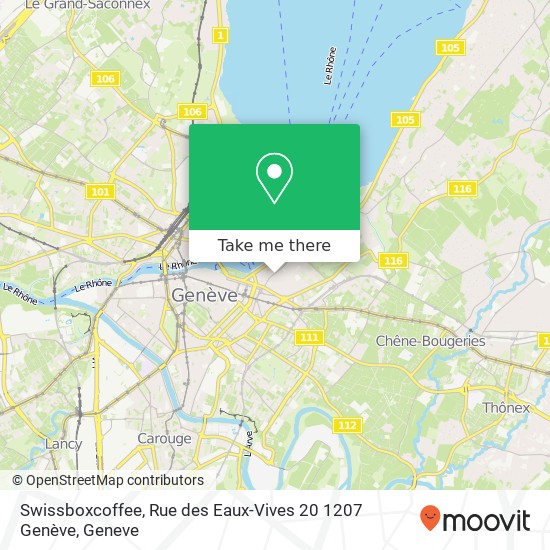 Swissboxcoffee, Rue des Eaux-Vives 20 1207 Genève map