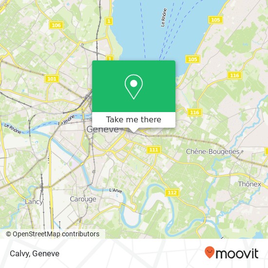 Calvy, Ruelle du Midi 5 1207 Genève map