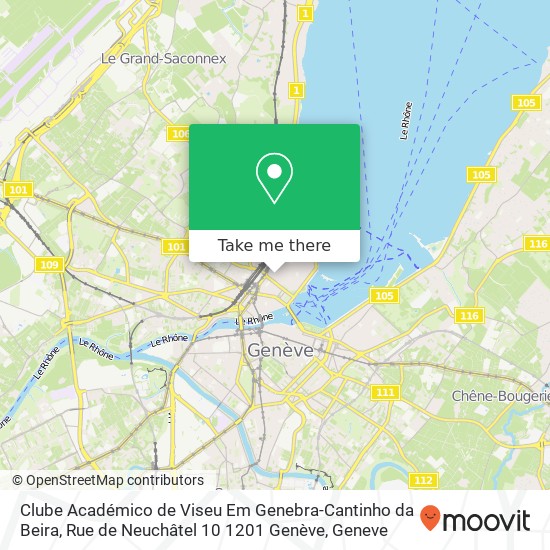 Clube Académico de Viseu Em Genebra-Cantinho da Beira, Rue de Neuchâtel 10 1201 Genève map