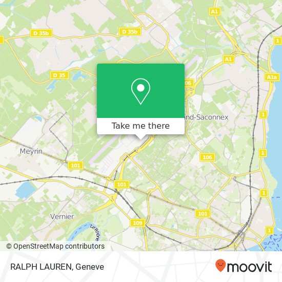 RALPH LAUREN, Route de l'Aéroport 1215 Meyrin map