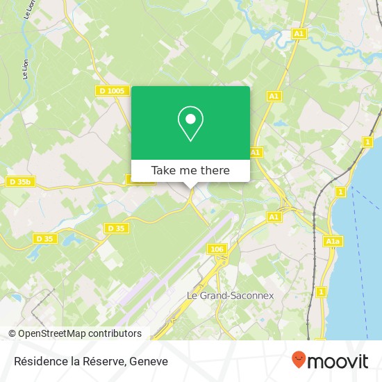 Résidence la Réserve, 1 Avenue du Jura 01210 Ferney-Voltaire Karte