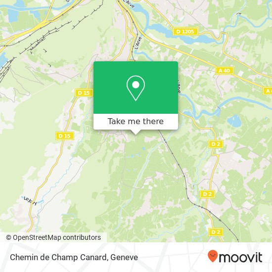 Chemin de Champ Canard map