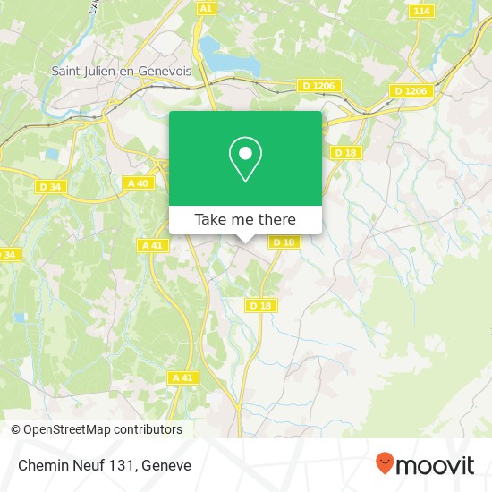 Chemin Neuf 131 map