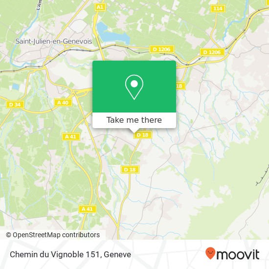 Chemin du Vignoble 151 map