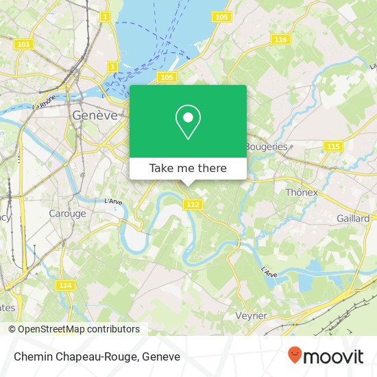 Chemin Chapeau-Rouge map