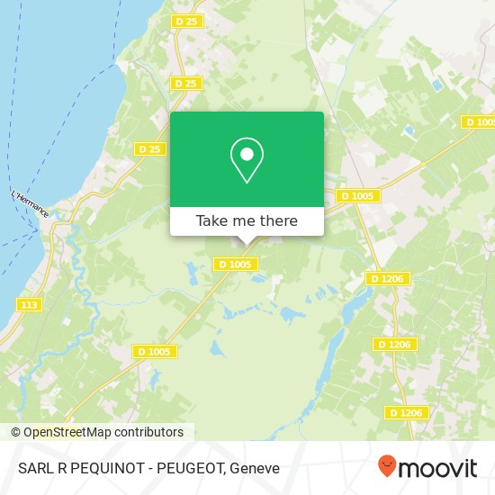 SARL R PEQUINOT - PEUGEOT map