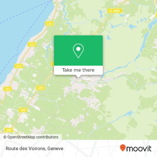 Route des Voirons map