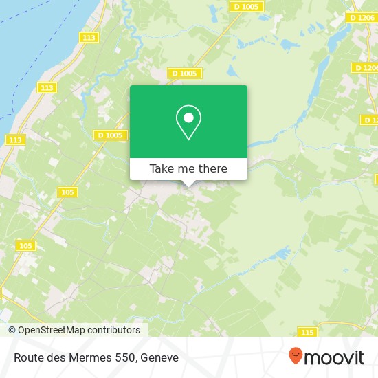 Route des Mermes 550 map