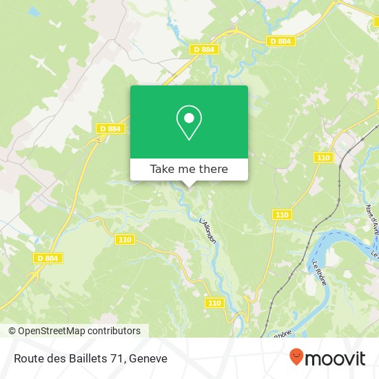 Route des Baillets 71 Karte