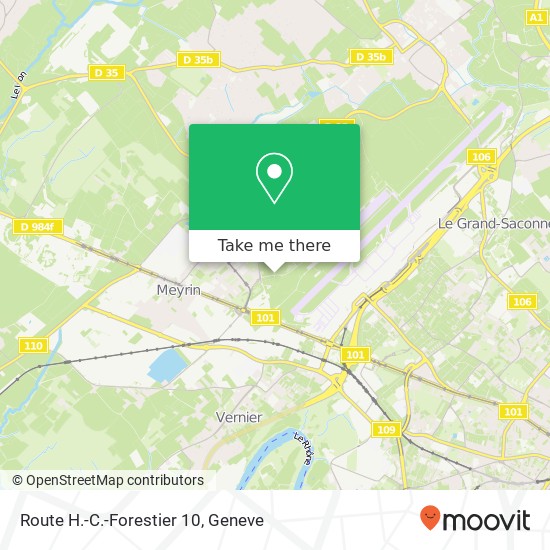 Route H.-C.-Forestier 10 map