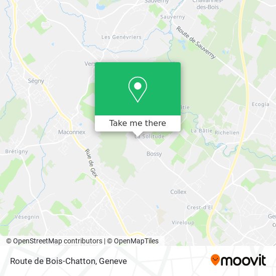 Route de Bois-Chatton map