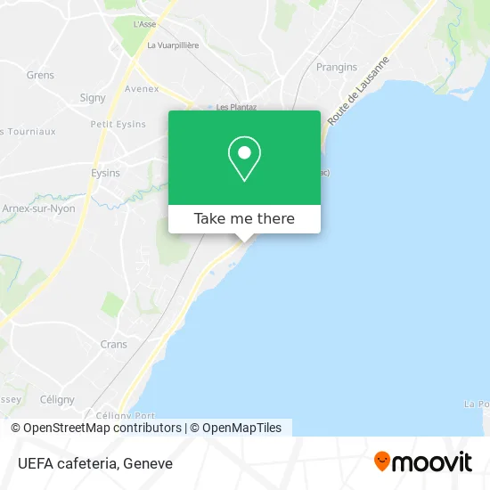 UEFA cafeteria map