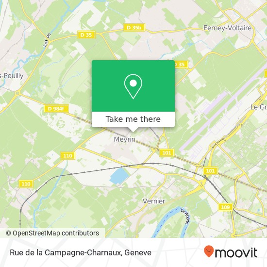 Rue de la Campagne-Charnaux map