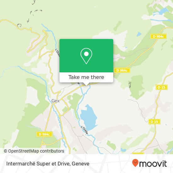 Intermarché Super et Drive map