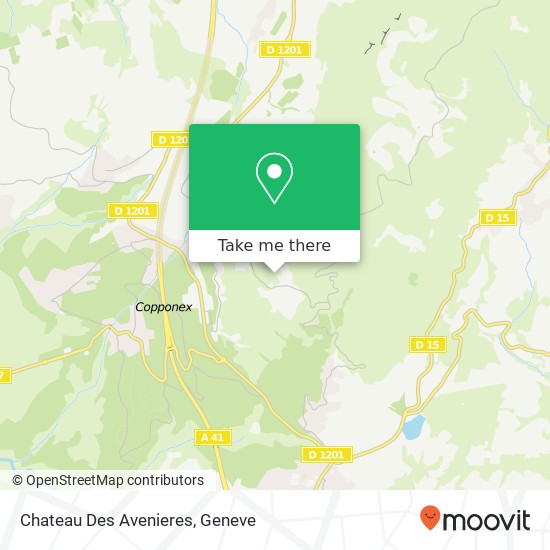Chateau Des Avenieres map