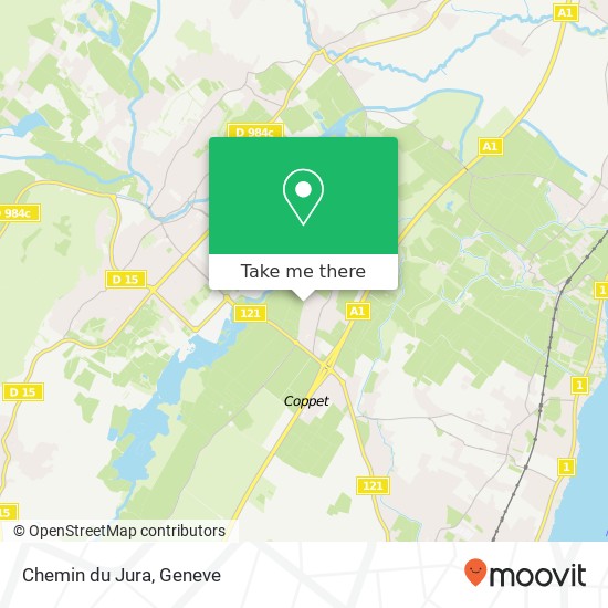 Chemin du Jura map