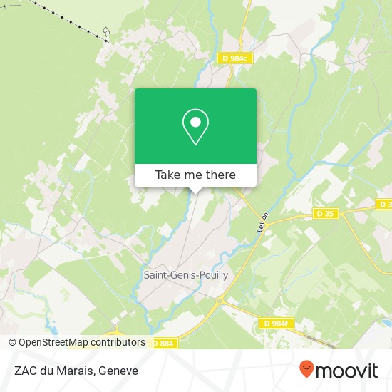 ZAC du Marais Karte