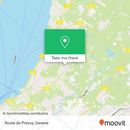 Route de Pressy Karte
