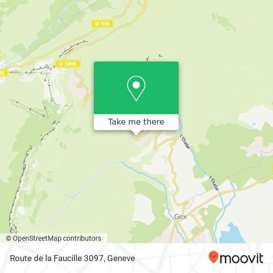 Route de la Faucille 3097 map