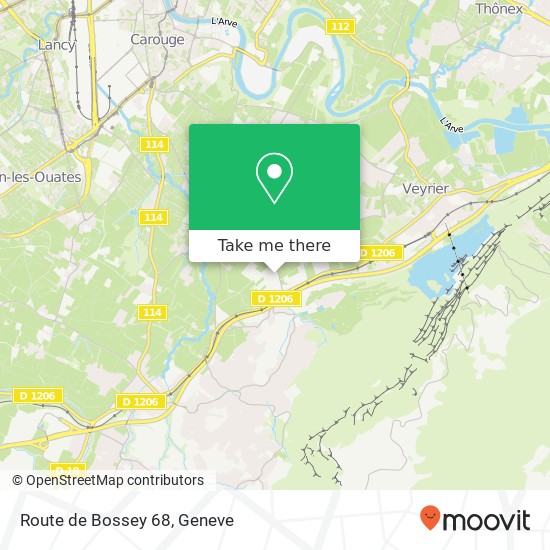 Route de Bossey 68 map
