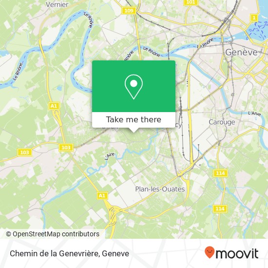 Chemin de la Genevrière map