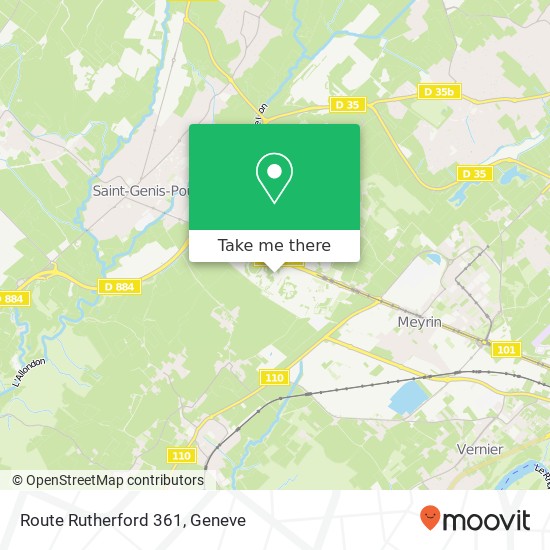 Route Rutherford 361 Karte
