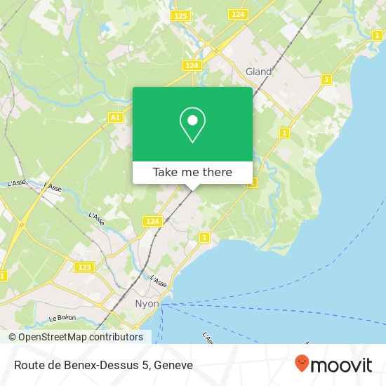 Route de Benex-Dessus 5 map