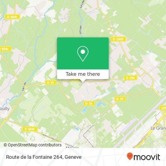 Route de la Fontaine 264 Karte