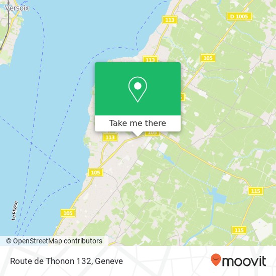 Route de Thonon 132 Karte