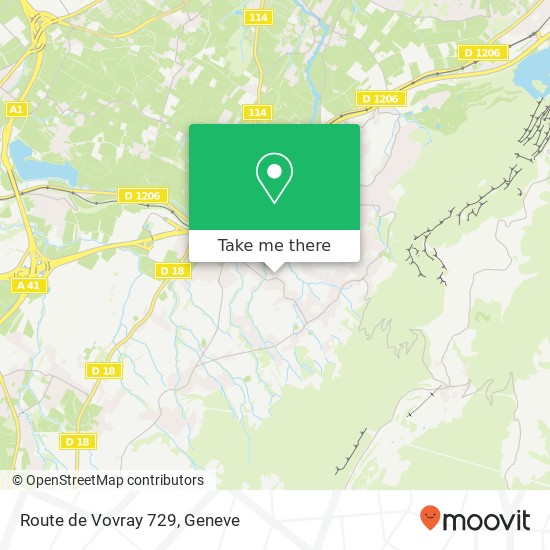Route de Vovray 729 Karte